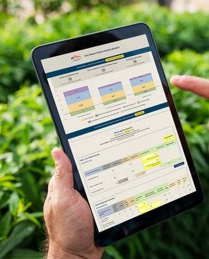 Person Using Carbon Calculator